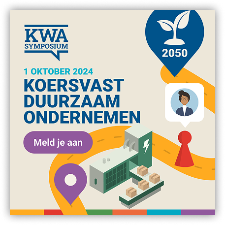 KWA Symposium social post: Koersvast duurzaam ondernemen