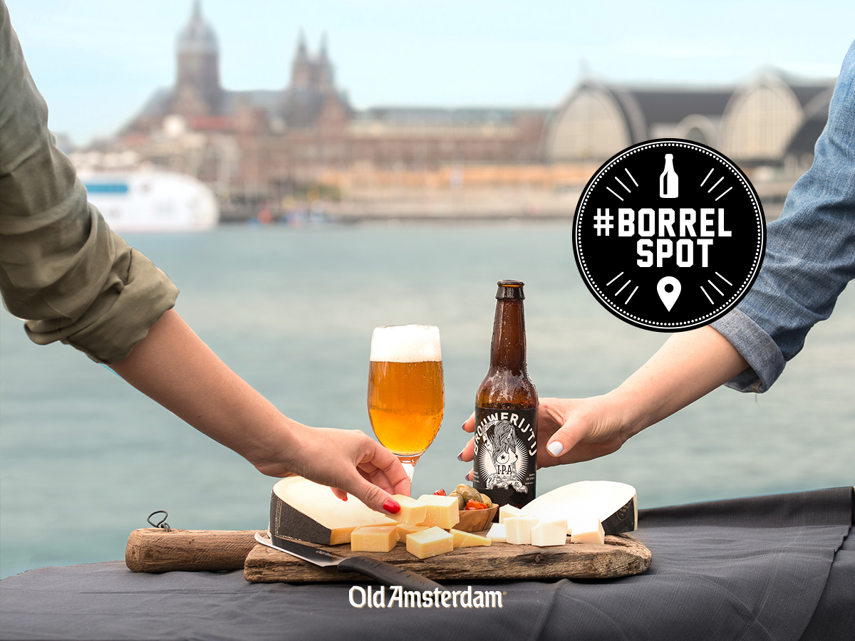 Old Amsterdam social post: #Borrelspot