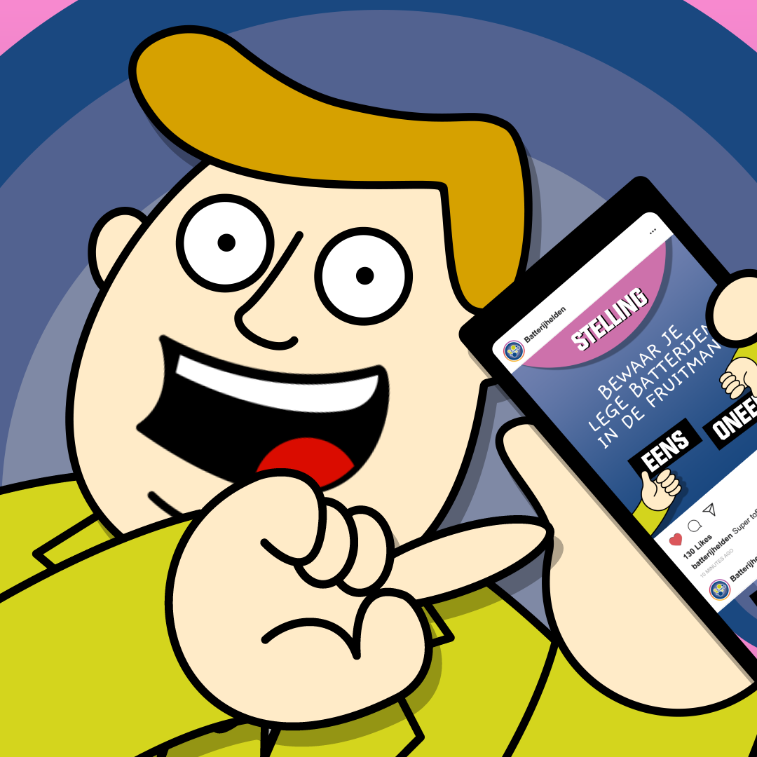 Stibat Batterijhelden: stelling social post